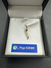 UNISEX 9CT GOLD HORN PENDENT